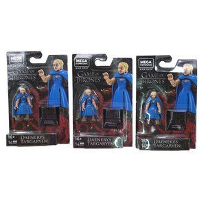 Mega Construx 3 pk Black Series Daenerys Targaryen Game Of Thrones Figure